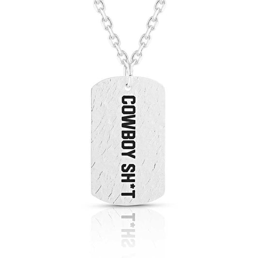 Cowboy Sh*t Silver Necklace
