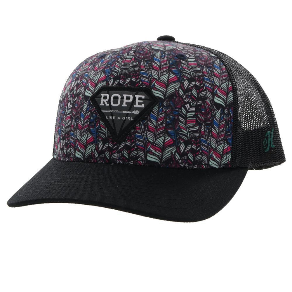 Hooey Rope Like A Girl Feather Cap