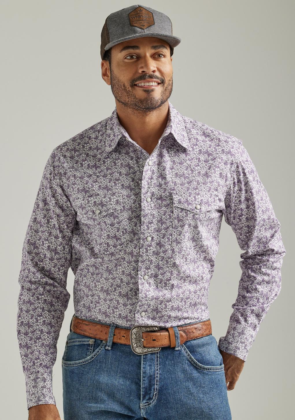 Wrangler 20X Purple Paisley LS