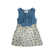 Load image into Gallery viewer, Girl&#39;s Shea Baby Denim and Brand Dress
