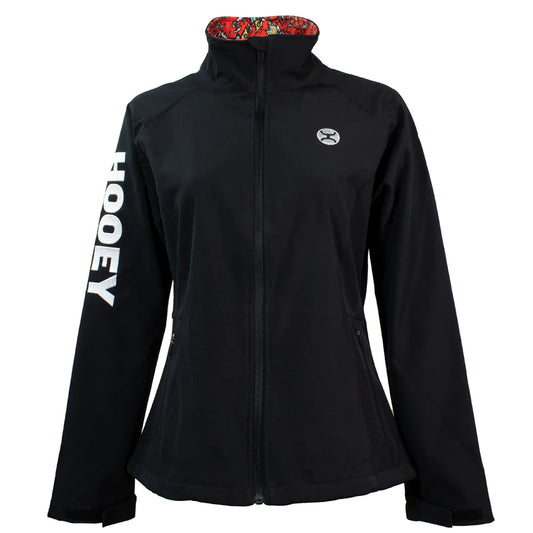 Hooey Youth Girl's Red Floral Print Softshell Jacket