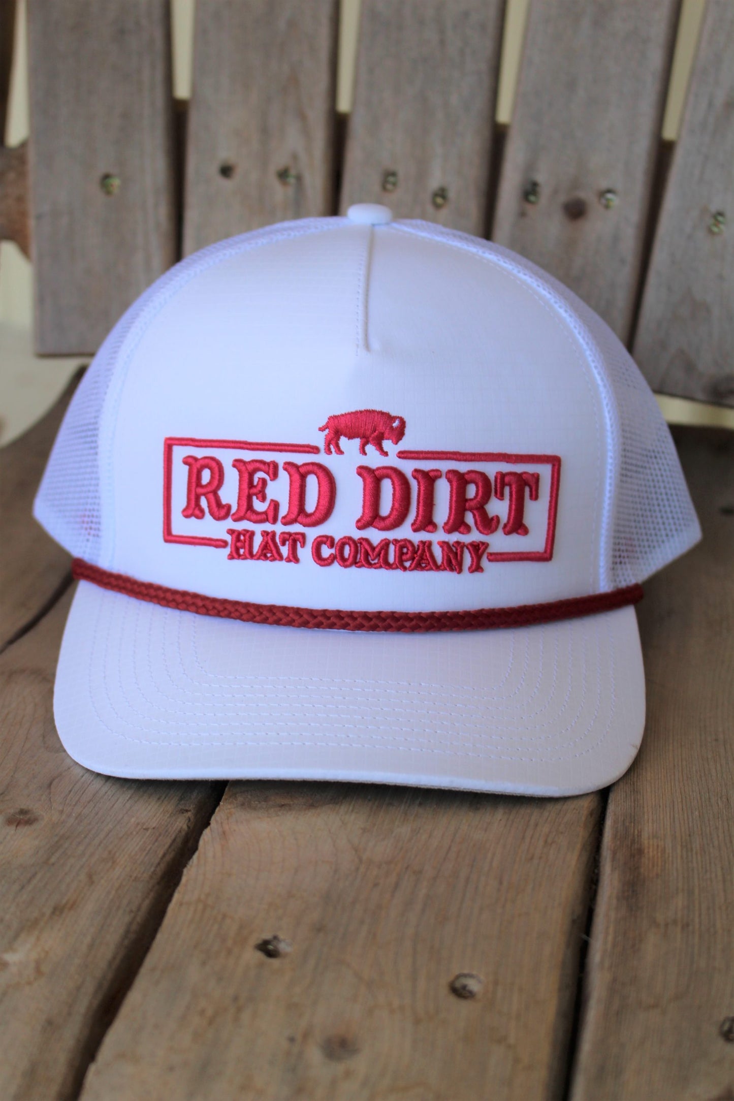 Red Dirt 3D Red Stitch Cap 🧢
