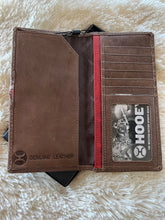 Load image into Gallery viewer, Hand&#39;s Up Hooey Logo Rodeo Wallet w/Nomad Print Inlay
