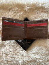 Load image into Gallery viewer, Hand&#39;s Up Hooey Logo Bi-Fold Wallet w/Nomad Print Inlay
