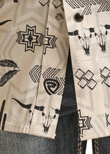 Load image into Gallery viewer, Rock &amp; Roll Boy&#39;s Natural Aztec Poplin Snap Ls Shirt
