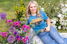Load image into Gallery viewer, Red Dirt Teal Aztec Sign Tee
