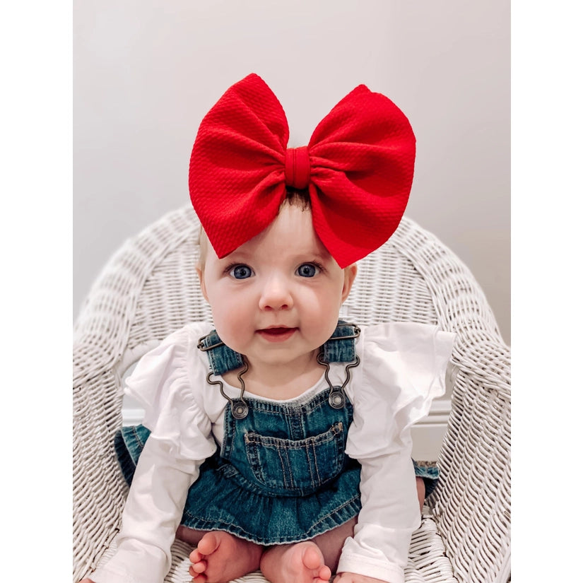 Little Roos Rojo Hair Bow