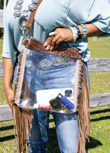Load image into Gallery viewer, Brown Salida Fringe Crossbody

