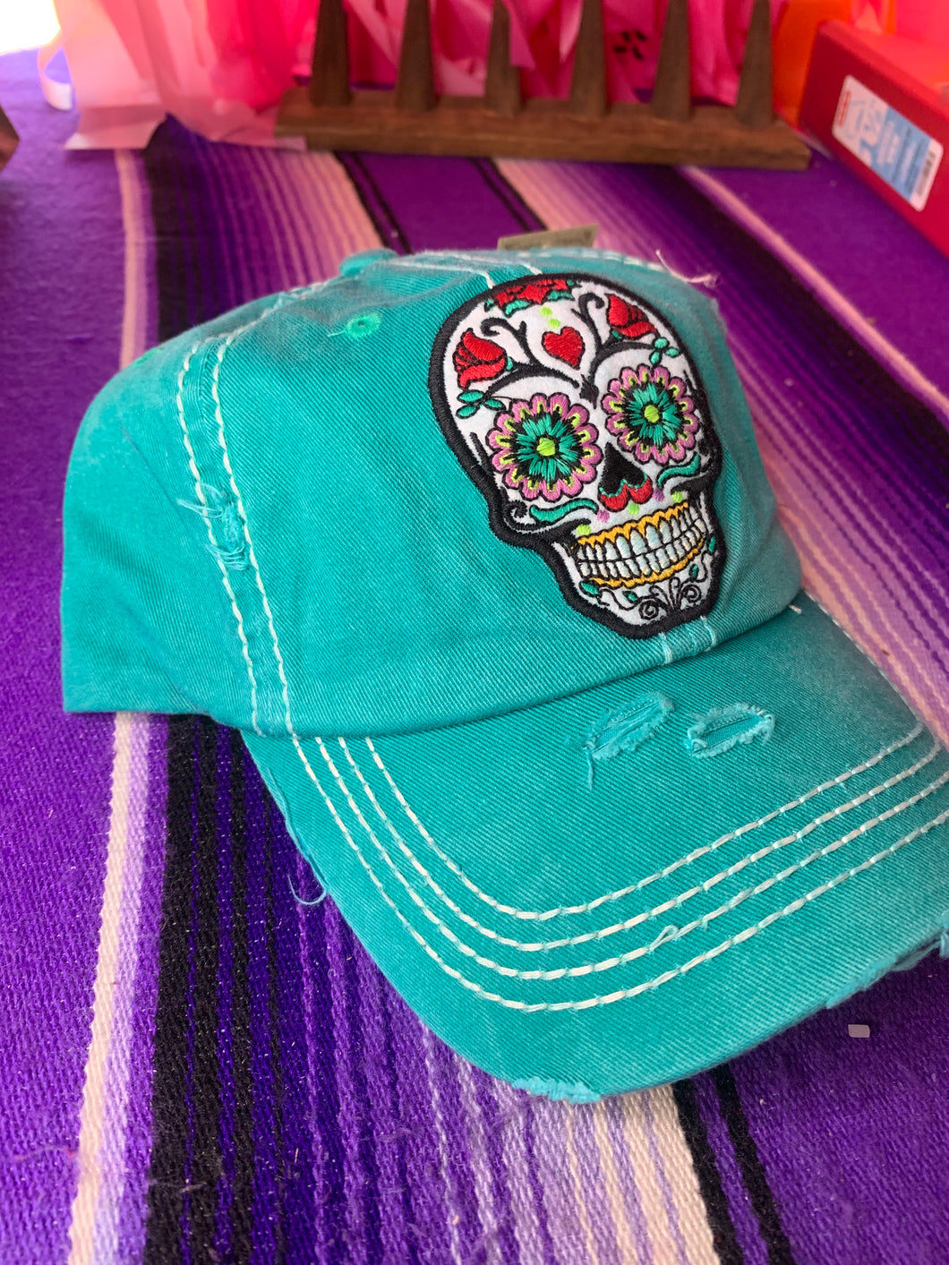 Sugar Skull Cap