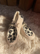 Load image into Gallery viewer, Youth Hey Dude Inspired Leopard Shoes
