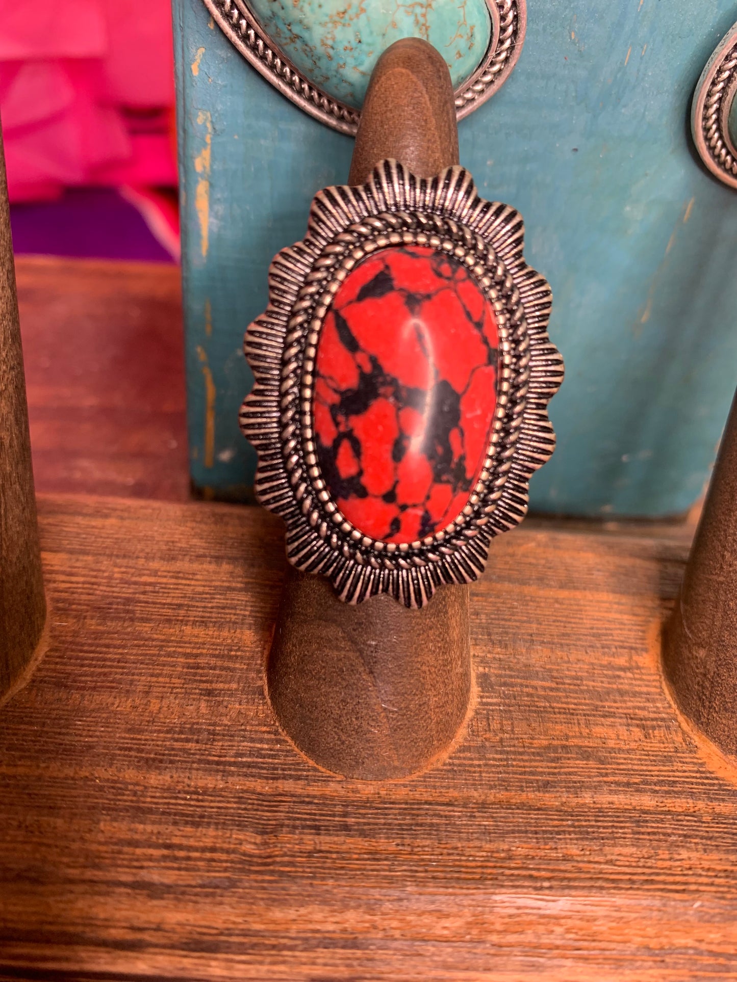 Punchy Red Ring