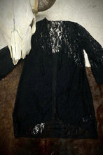 Load image into Gallery viewer, Girls Black Lace Kimono
