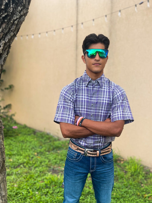 GameGuard Purple Plaid Shirt
