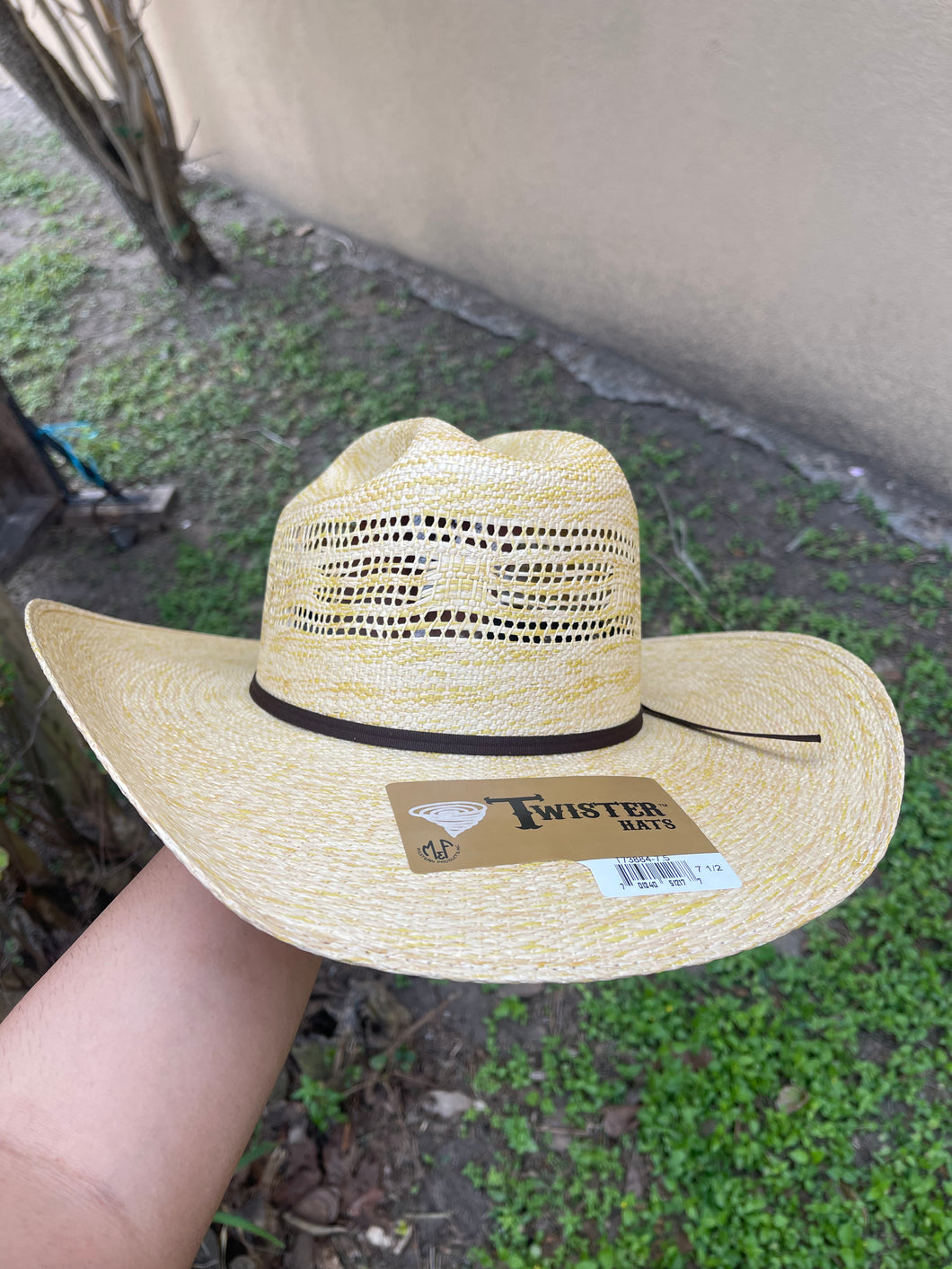 Gold Twister Straw Hat