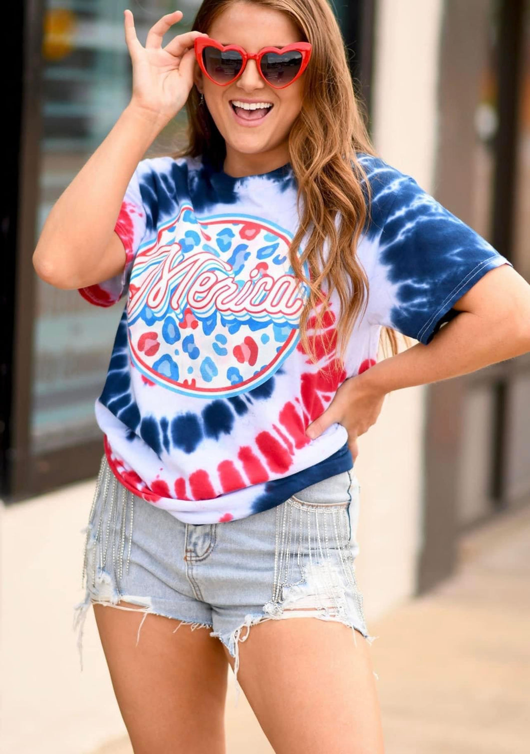 Merica Leopard Tie Dye