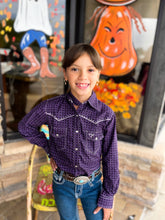 Load image into Gallery viewer, YOUTH Circle Star L/S Purple
