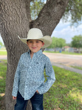Load image into Gallery viewer, Wrangler Boys Classic Blue Paisley LS
