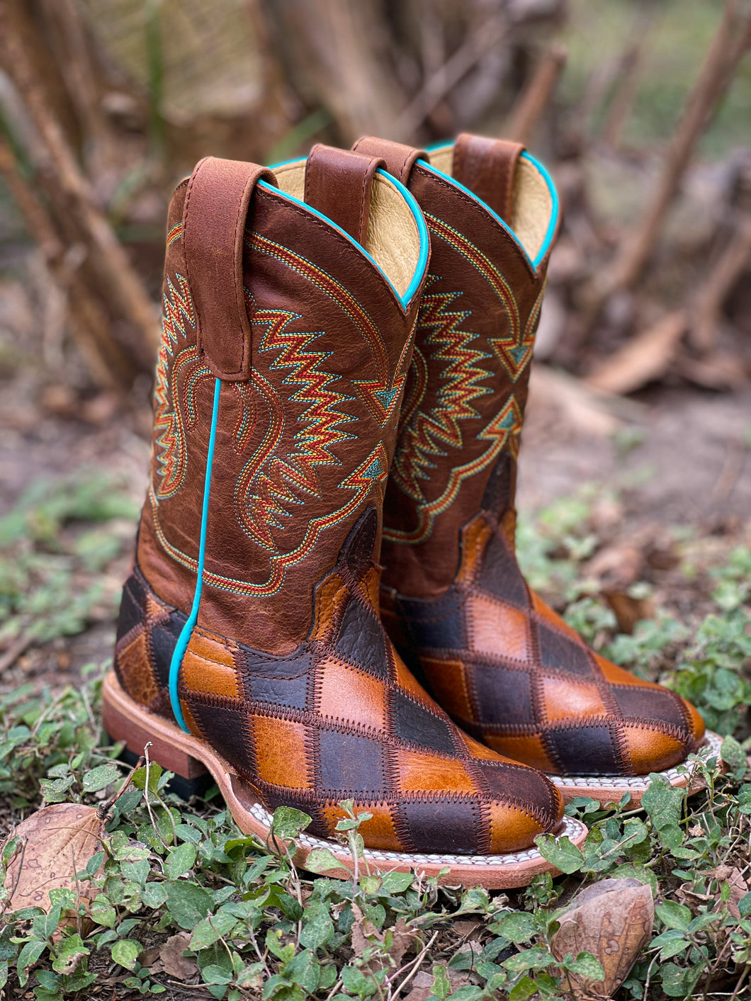 Horsepower Youth Patchwork Boots