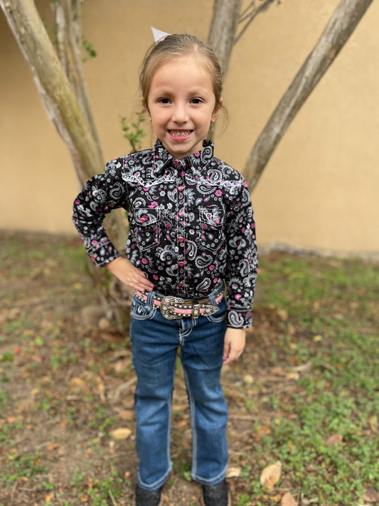 Toddler Paisley Design L/S Shirt
