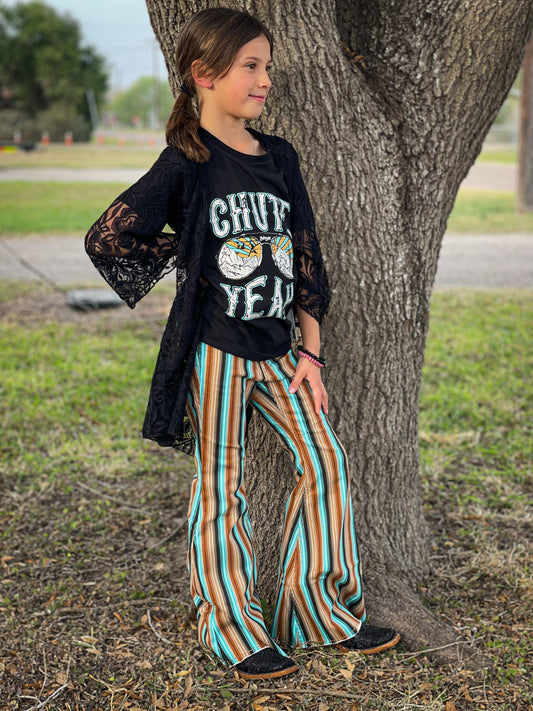 Rock & Roll Girl's Striped Button Bells