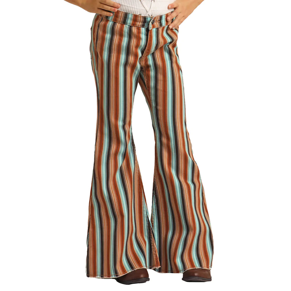 Rock & Roll Girl's Striped Button Bells