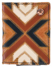 Load image into Gallery viewer, Patchwork Leather Bi-fold Money Clip
