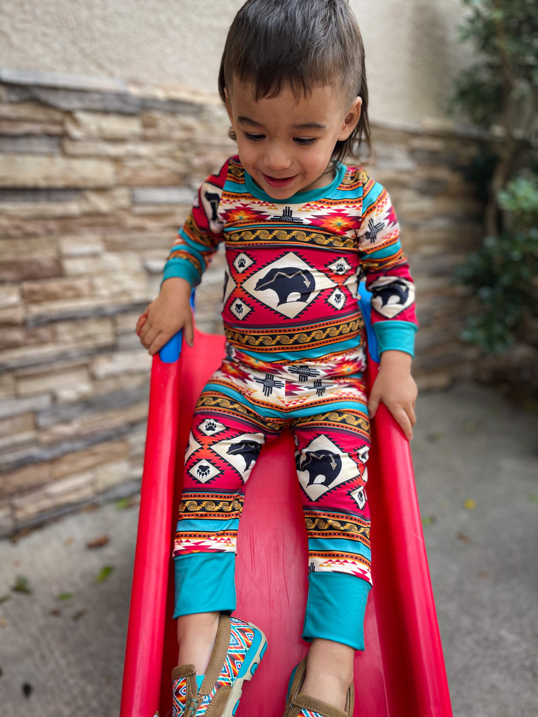 Aztec Bear Pajama Set (youth)