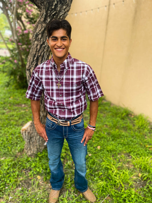 GameGuard Maroon Plaid Shirt