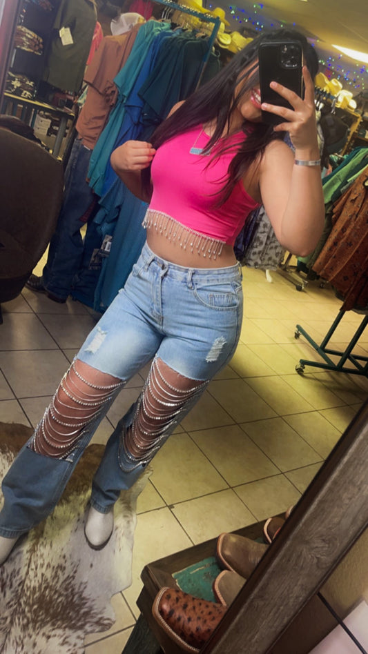 Pink Party Top