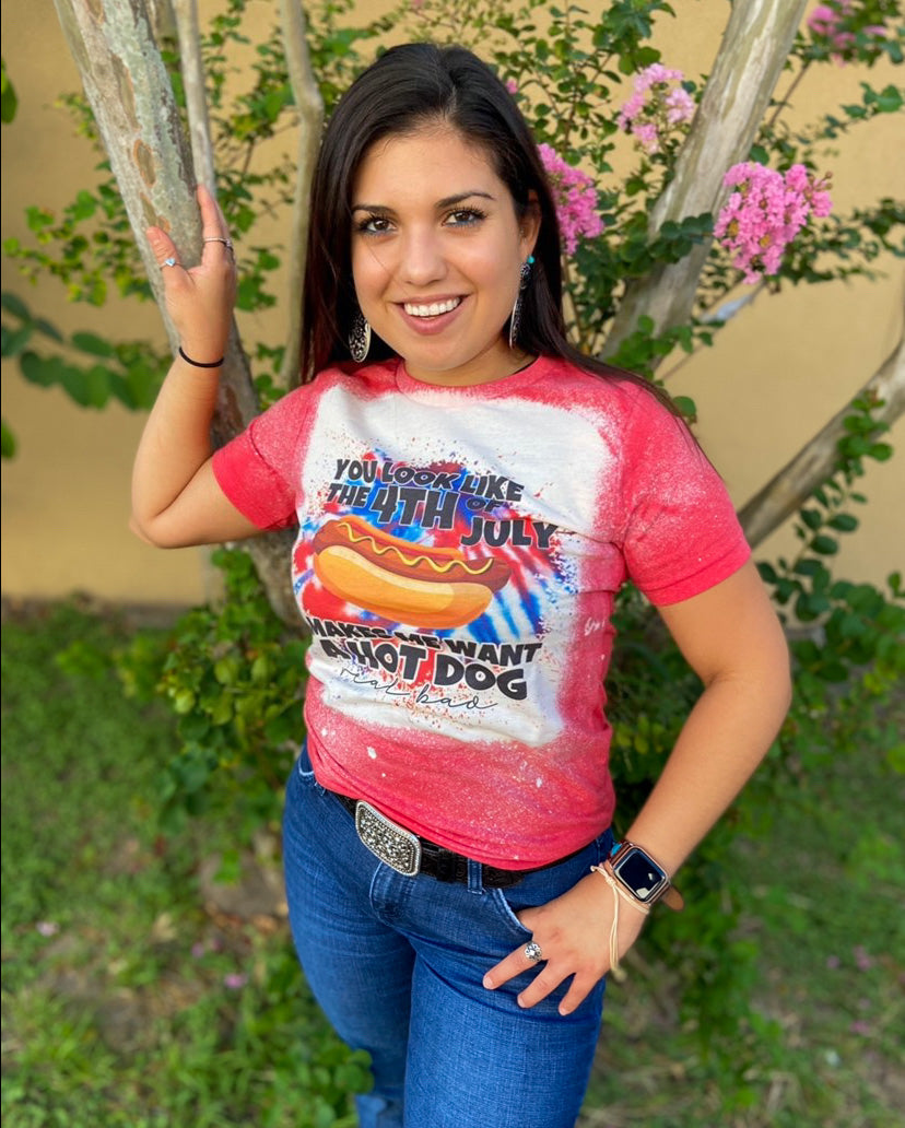 4th Of July Hot Dog Tee