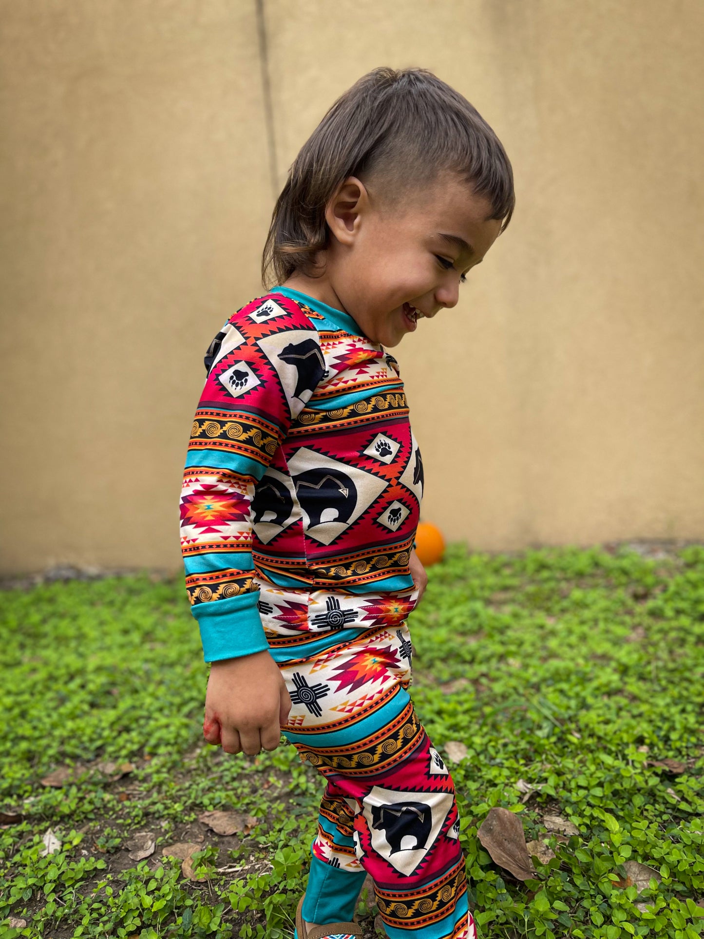 Aztec Bear Pajama Set (youth)