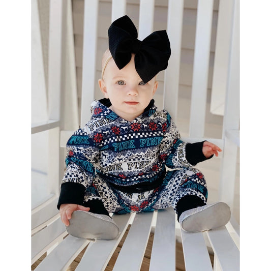 Little Roos Onyx Hair Bow
