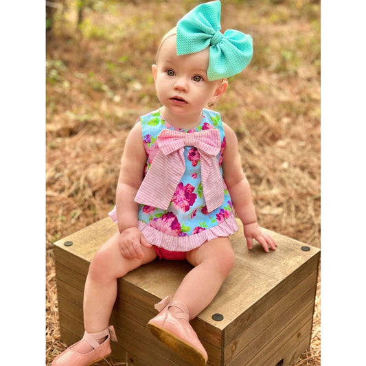 Little Roos Tiffany Blue Hair Bow