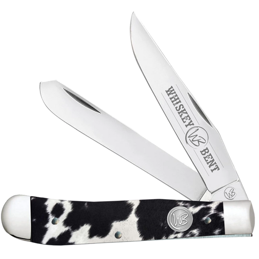 Whiskey Bent Black Hide Trapper Knife